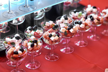 wine glasses on a table
