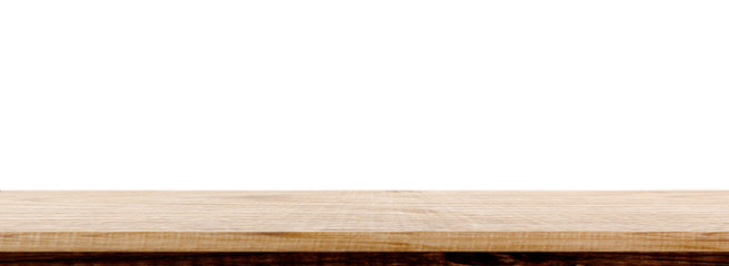 Wood table top on blue summer sparking sea water bokeh banner background - can be used for display or montage your products