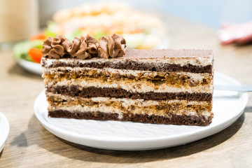 piece of chocolate cake