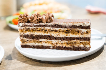 piece of chocolate cake