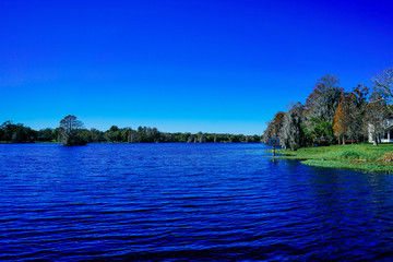 Landscape of Hillsborough river at Tampa, Florida 
