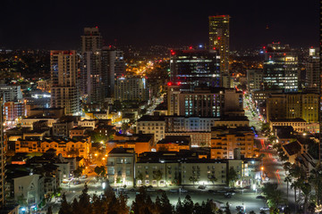 San Diego lights city lights at night