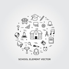 school element vector
