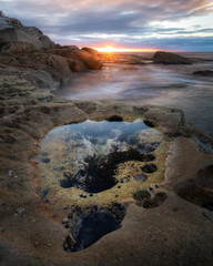 Bondi Beach at sunset, Sydney Australia