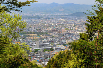 京都の瓜生山からの眺め