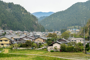 Fototapeta na wymiar 京都の静原の町並み