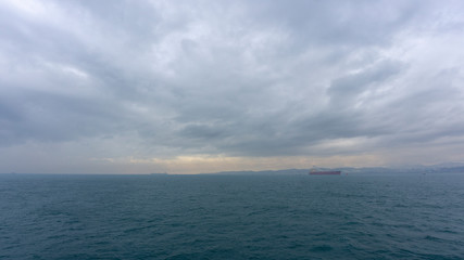 Obraz premium beautiful blue sky and clouds with sunlight