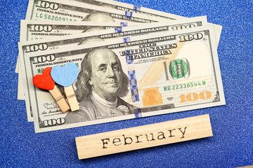 Valentines day background. Empty place for copy space for text