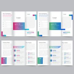 business trifold brochure template