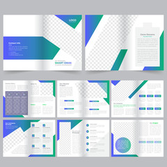 16 page company profile brochure template