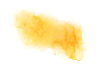 yellow watercolor background. art hand paint