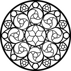 Rose Window, Fig. 3, round 2, triangular 1