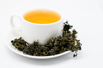 Dry gynostemma pentaphyllum leaf