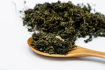 Dry gynostemma pentaphyllum leaf