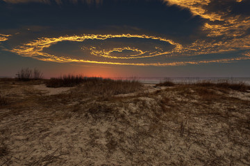 Evening on the beach
