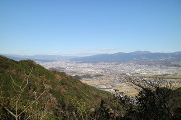 沼津アルプスから眺める三島市