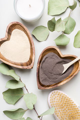 DIY organic cosmetics and spa concept. Natural ingredients for homemade beauty cosmetic products