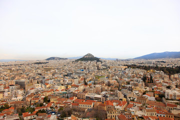 Obraz premium ギリシャ-パルテノン神殿の丘から見える街並み-03