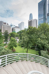 Fototapeta premium modern business center in hongkong