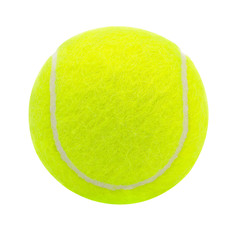tennis ball isolated on white background with clipping path,Closeup