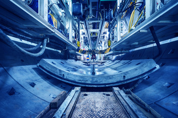 Subway tunnel under construction