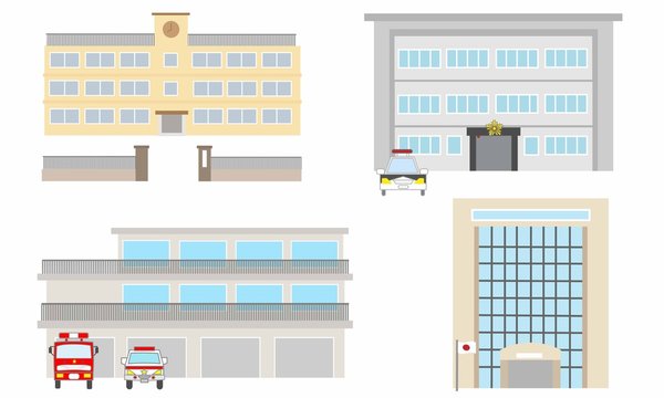 学校・消防署・警察署・市役所