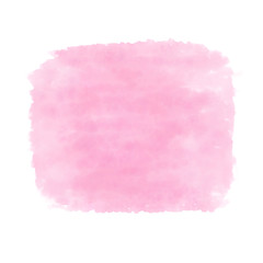 Pink watercolor isolated on white background