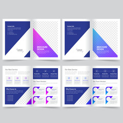 corporate business bifold brochure