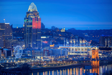 Cincinnati at night
