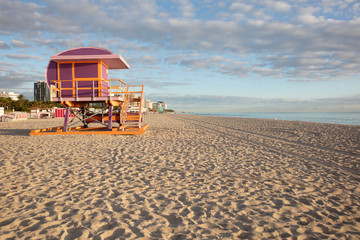 Lifeguard booth in Miami Beach