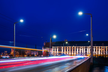 Fototapeta premium Streets, architecture and everyday life in the city of Wroclaw on the Odra River, the historic capital of Lower Silesia.