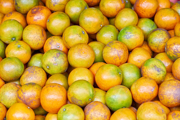 Thai tangerines on the counter a lot