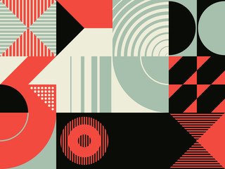 Brutalism Design Abstract Vector Pattern