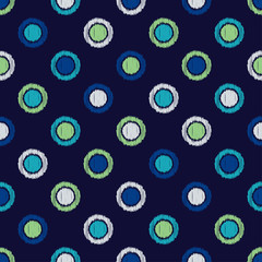 Polka dots ornament. Seamless pattern. Vector illustration for web design or print.