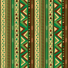 Pattern with vertical ethnic motifs