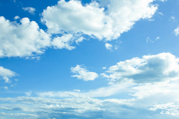 Fototapeta premium blue sky with white clouds background.