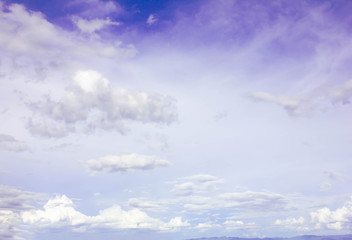 Obraz premium blue sky with white clouds background.