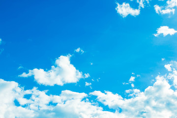 Naklejka na ściany i meble blue sky with white clouds background.