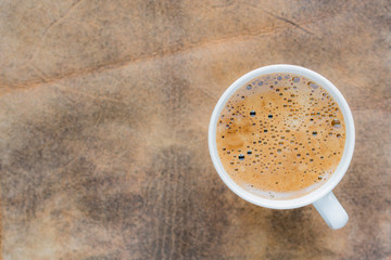 A Cup of chicory stands on a decorative background