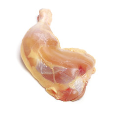 Chicken legs on white background