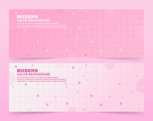 Set of Abstract white and pink color background.