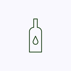 Bottle icon with an oil drop symbol
