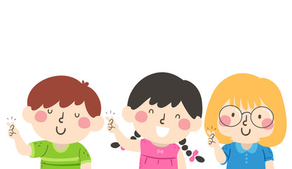 Kids Snap Your Fingers Illustration