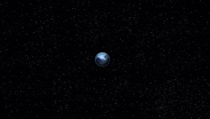Black space with a lot of stars on background