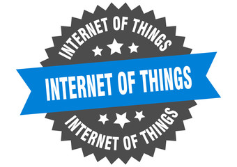 internet of things sign. internet of things circular band label. round internet of things sticker