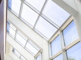 architecture background photo, internal structure of glass roof