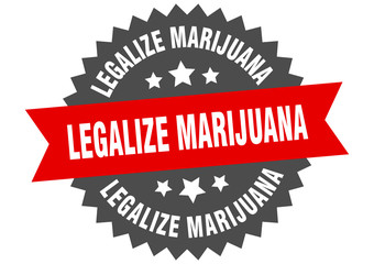 legalize marijuana sign. legalize marijuana circular band label. round legalize marijuana sticker