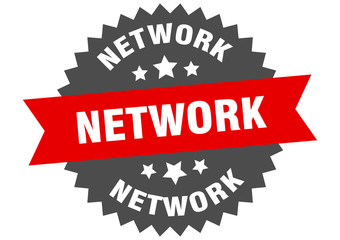Obraz premium network sign. network circular band label. round network sticker