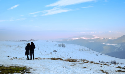 looking towards the mountains