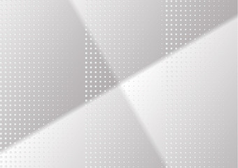 Fototapeta premium Abstract halftone dotted background. Transparency grunge rectangle pattern, square, shadow. Gray modern optical pop art texture for posters, site, business card, cover, label mock-up, vintage sticker